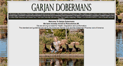 Desktop Screenshot of garjandobermans.com